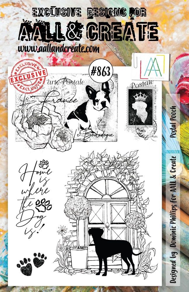 AALL &amp; CREATE - Étampes «Postal Pooch» #863
