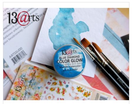 13 Arts - Poudre colorante métallisée Color Glow «Blue Diamond»