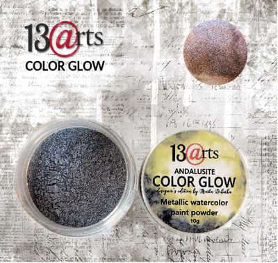 LIQUIDATION!!! 13 Arts - Poudre colorante métallisée Color Glow «Andalusite» (le prix indiqué est déjà réduit de 40%)