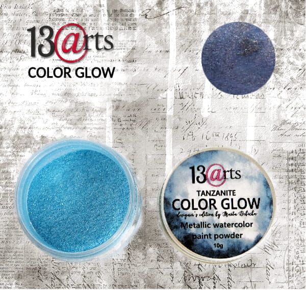 LIQUIDATION!!! 13 Arts - Poudre colorante métallisée Color Glow «Tanzanite» (le prix indiqué est déjà réduit de 40%)