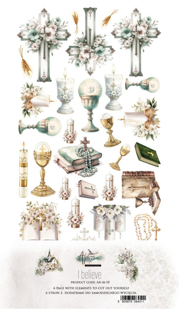 Alchemy Of Art - Éphéméras «I Believe» 6 pages recto-verso 6" X 12"