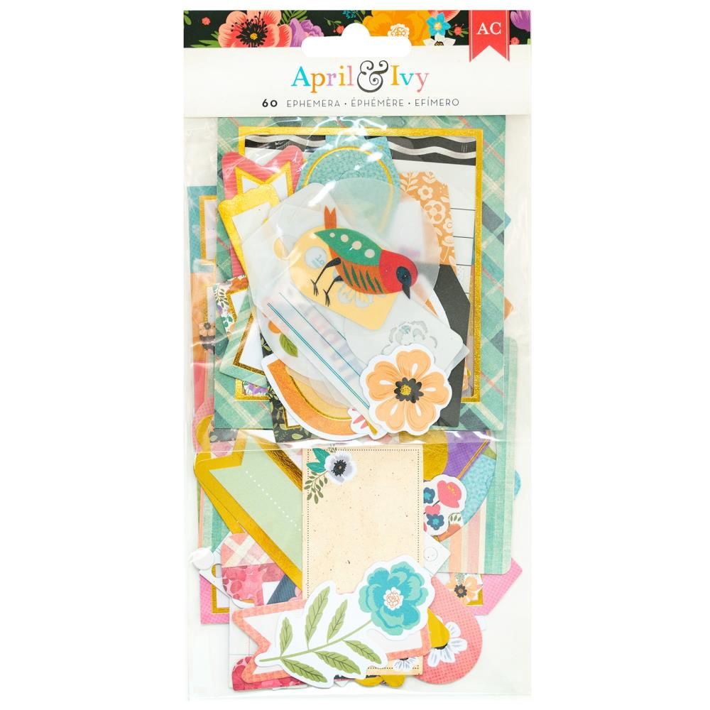 American Craft - Éphémèras «April &amp; Ivy» 60 pièces