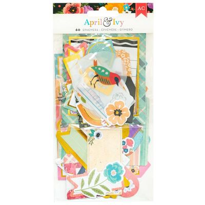 American Craft - Éphémèras «April &amp; Ivy» 60 pièces