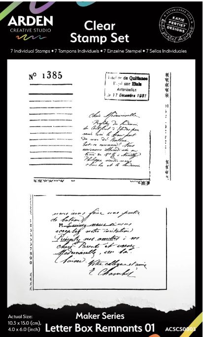 Arden Creative Studio - Étampe «Letter Box Remnants 01»