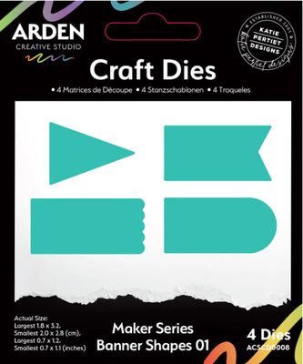 Arden Creative Studio - Dies «Banner Shapes 01» 4 pièces