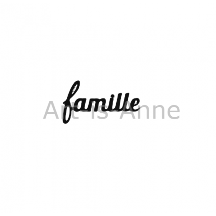 Art-is-Anne créative - Acrylique Mot «Famille»