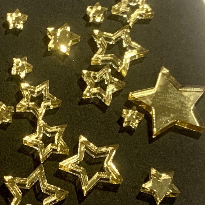 Art-Is-Anne créative - Acrylique «Mini étoile or»