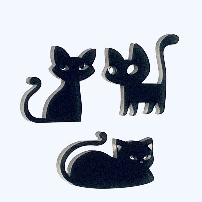 Art-Is-Anne - Acrylique «Petit chat noir 1»