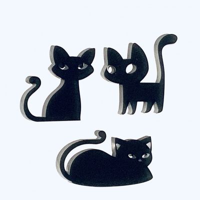 Art-Is-Anne - Acrylique «Petit chat noir 1»