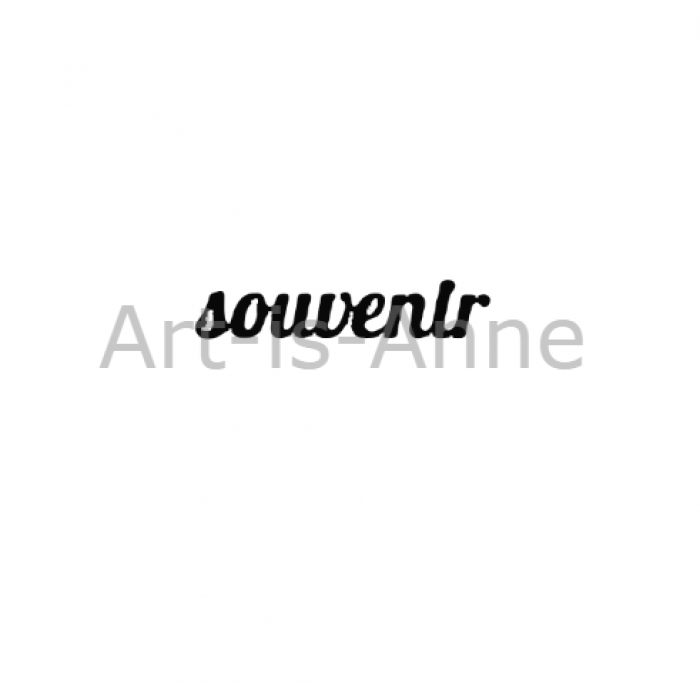 Art-is-Anne créative - Acrylique Mot «Souvenir»