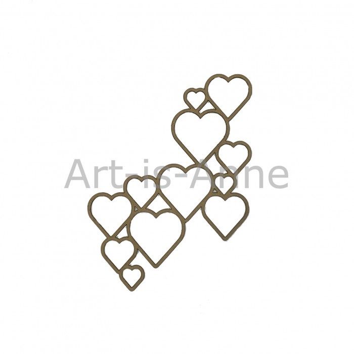 Art-Is-Anne créative - Chipboard «Bulle de coeur»