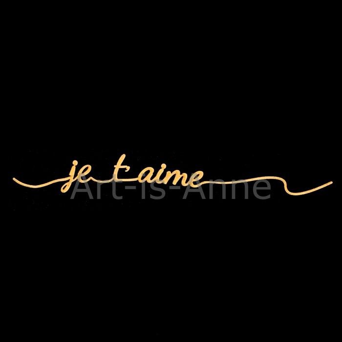 Art-Is-Anne - Chipboard 12" «Signature Je t'aime»