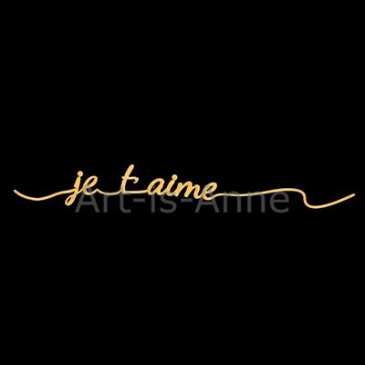 Art-Is-Anne - Chipboard 12" «Signature Je t'aime»