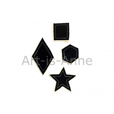 Art-is-anne - Formes en tissu noir 13