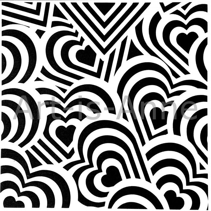 Art-is-Anne créative - Stencil 6" X 6" «Passion»