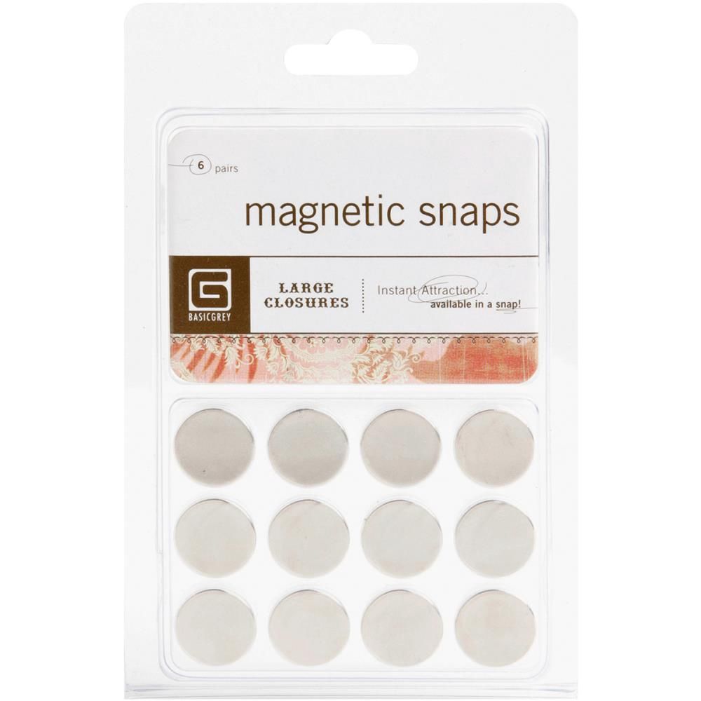 Basic Grey - Aimant Magnetic discs (Large) 12 pièces