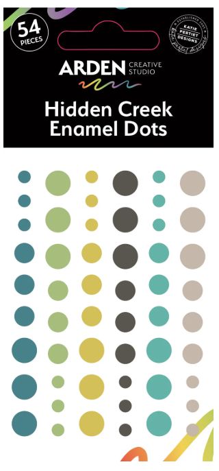 Arden Creative Studio - Enamel Dots collection «Hidden Creek» 54 pièces