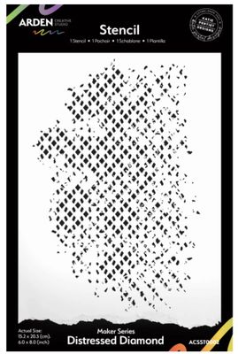 Arden Creative Studio - Stencil collection «Vintage Makers/Distressed Diamond»