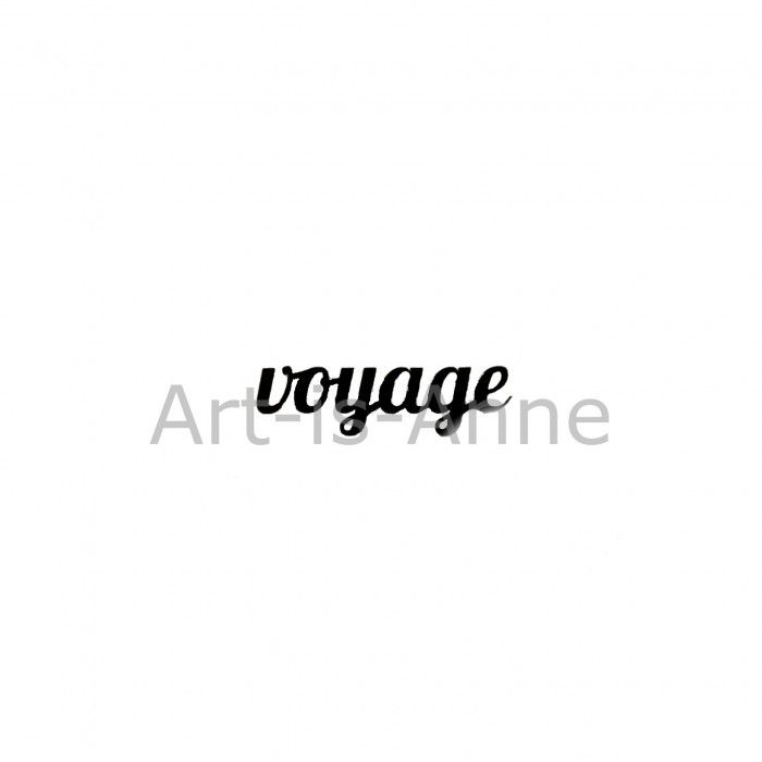 Art-is-Anne créative - Acrylique Mot «Voyage»