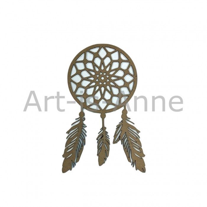Art-Is-Anne - Chipboard «Capteur de rêve»