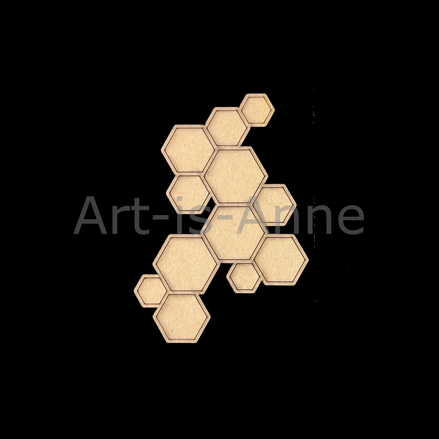 Art-is-Anne créative - Chipboard «Alvéoles»