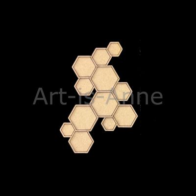 Art-is-Anne créative - Chipboard «Alvéoles»