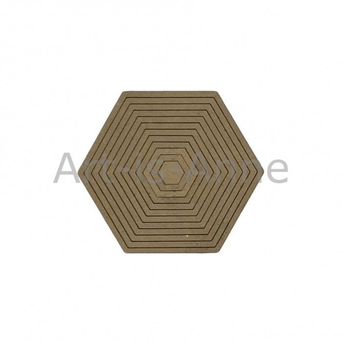 Art-Is-Anne créative - Chipboard «Multi hexagone-1»12 pcs