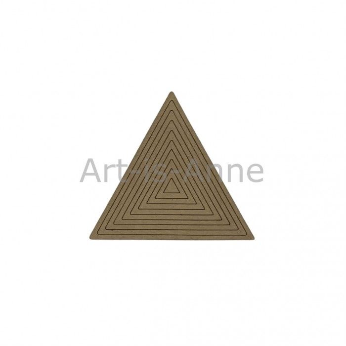 Art-Is-Anne créative - Chipboard «Multi triangle-1» 10 pièces
