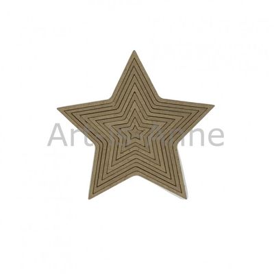 Art-Is-Anne créative - Chipboard «Multi étoile-1» 10 pièces