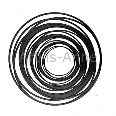 Art-Is-Anne - Chipboard «Cercles entrelacés 3 NOIR» 12 x 12