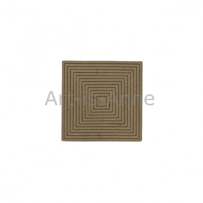 Art-Is-Anne créative - Chipboard «Multi carrée-1» 13 pièces