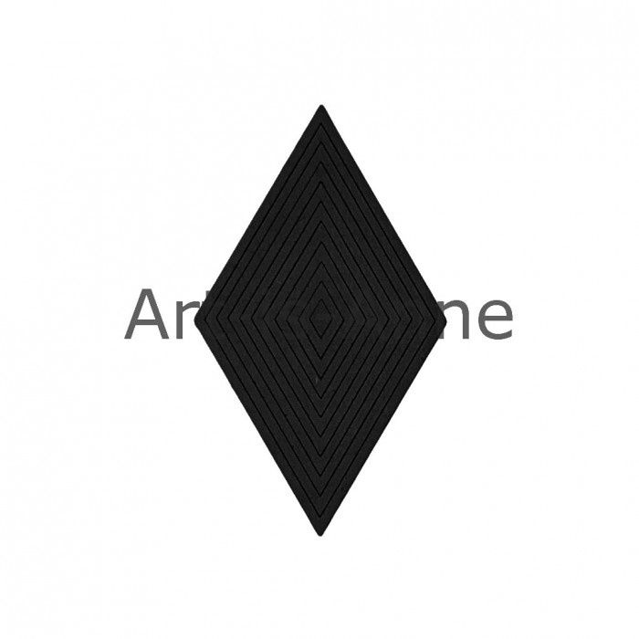 Art-Is-Anne créative - Chipboard «Multi losange-4» NOIR