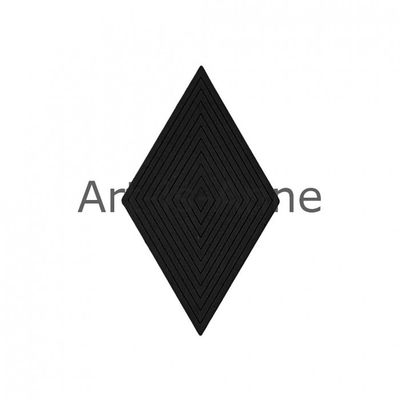 Art-Is-Anne créative - Chipboard «Multi losange-4» NOIR