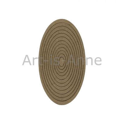 Art-Is-Anne créative - Chipboard «Multi oval-1» 12 pièces
