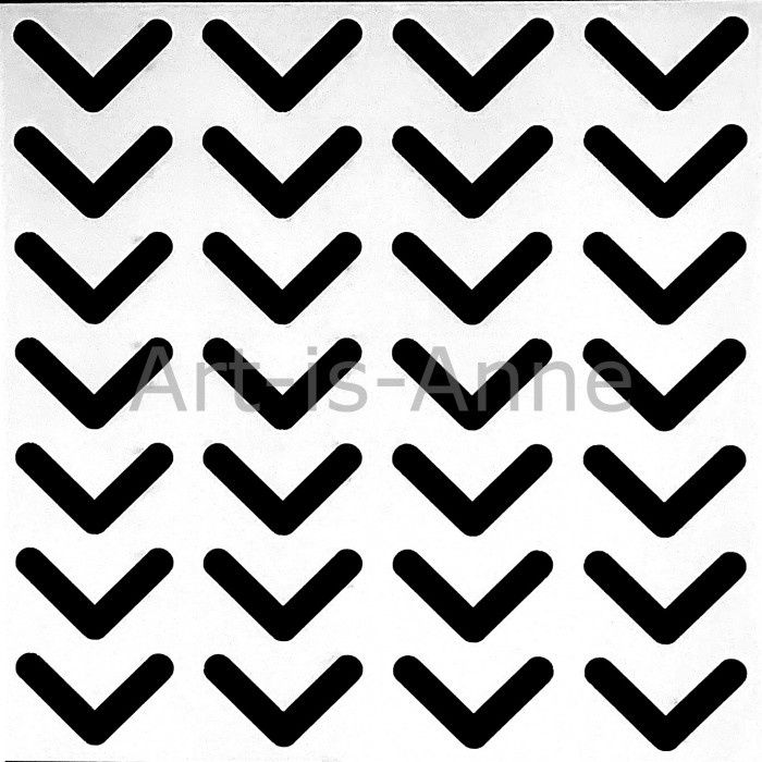 Art-is-Anne créative - Stencil 6" X 6" «Fléché 1»