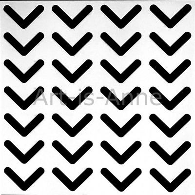 Art-is-Anne créative - Stencil 6" X 6" «Fléché 1»