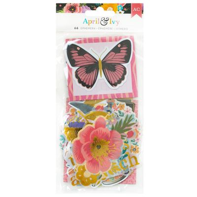 American Craft - Éphémèras «April &amp; Ivy Icons» 66 pièces