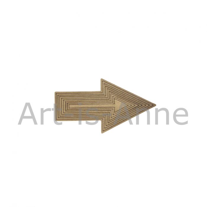 Art-Is-Anne créative - Chipboard «Multi flèche-1» 9 pièces