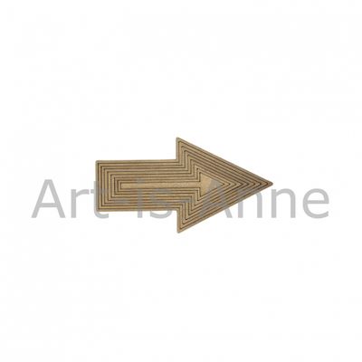 Art-Is-Anne créative - Chipboard «Multi flèche-1» 9 pièces