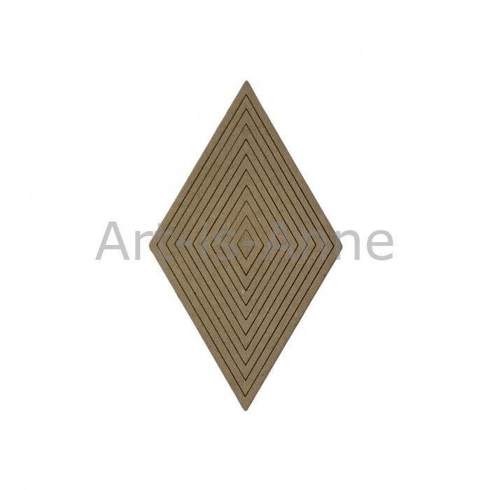 Art-Is-Anne créative - Chipboard «Multi losange-1» 11 pièces