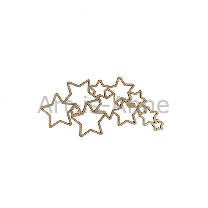 Art-Is-Anne créative - Chipboard «Poussière d'étoiles»