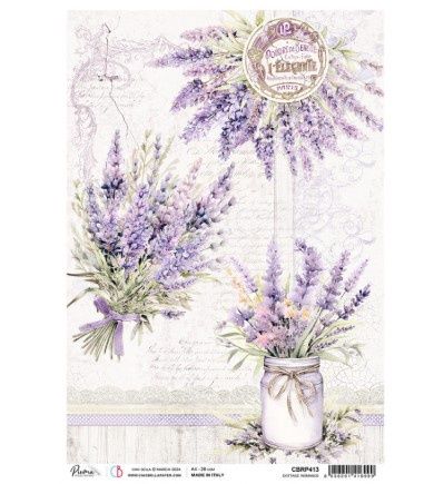 Ciao Bella - Papier de riz «Cottage Romance» 8.5" X 11"