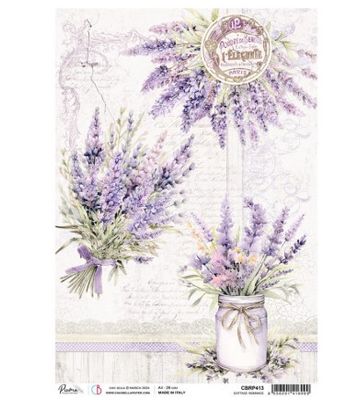 Ciao Bella - Papier de riz «Cottage Romance» 8.5" X 11"