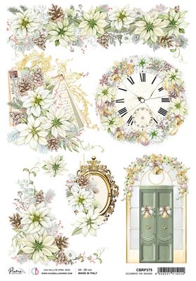 Ciao Bella - Papier de riz «Celebrate The Season» 8.5" X 11"