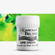 Colourcraft - Brusho Colour Lime Green 15g