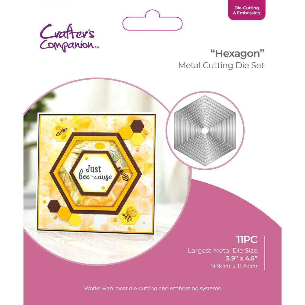 Crafter's Companion - Dies «Nesting Hexagons» 11 pièces
