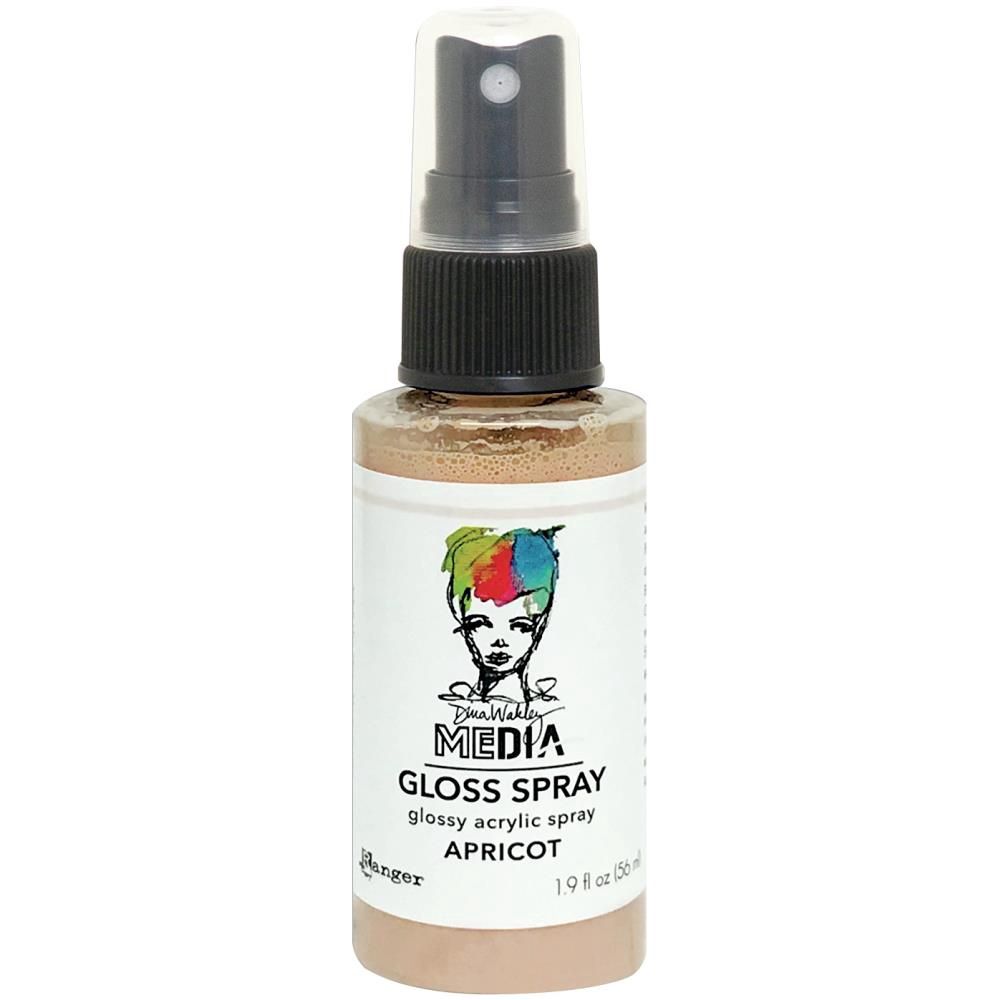 Dina Wakley - Acrylic Gloss Sprays couleur «Apricot» 2 oz