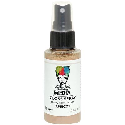 Dina Wakley - Acrylic Gloss Sprays couleur «Apricot» 2 oz