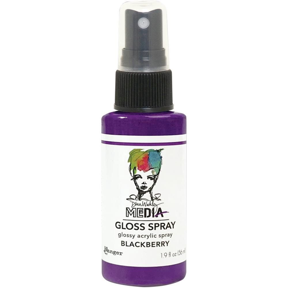 Dina Wakley - Acrylic Gloss Sprays couleur «Blackberry» 2 oz