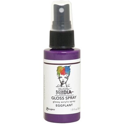 Dina Wakley - Acrylic Gloss Sprays couleur «Eggplant» 2 oz